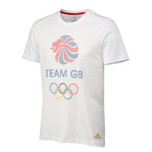 Official Adidas Olympic LONDON 2012 Team GB Logo Men's T-Shirt, Size: S, M - Picture 1 of 3