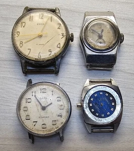 Raro reloj soviético Zvezda Chayka Zarya 1950-60s URSS 4 piezas reloj de puls... - Imagen 1 de 24