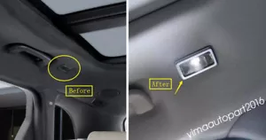 Rear Roof Reading Lights Cover Trim Accessories For Range Rover Velar 2018- 2022 - Bild 1 von 14