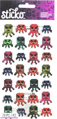 Sticko Fun Colorful SPACE CRITTERS New Pack Scrapbook Stickers - Image 1 of 2