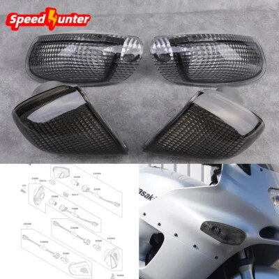 Передние и задние указатели поворота объектив для KAWASAKI ZZR1100D ZZR1200 NINJA ZX-11 - Изображение 1 из 4