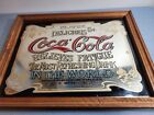 Vintage 70's Coca Cola 5 Cents Relieves Fatigue Mirror Serving Tray 16”x12”