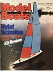 Model Boats Magazine Oct 1979 Kit Review On Nylet Scimitar