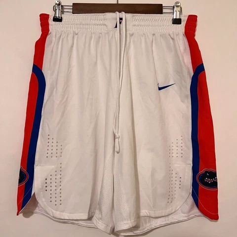 NIKE Hyperelite Mens Large Florida Gators White Basketball Shorts 867756-100 Cover