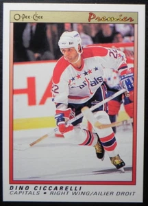 1990-91 90/91 O-Pee-Chee Premier #14 Dino Ciccarelli Washington Capitals - Bild 1 von 2