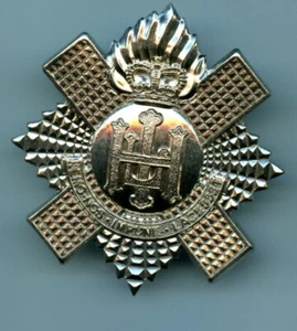 The Royal Highland Fusiliers Pipers Metal Cap Badge - Picture 1 of 2