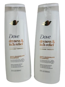 NEW 2 Dove DermaCare Scalp Anti-Dandruff Shampoo Dryness and Itch Relief, 12 oz - Picture 1 of 1