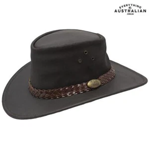 Jacaru 1006 Wallaroo Oil Hat Brown - Picture 1 of 2