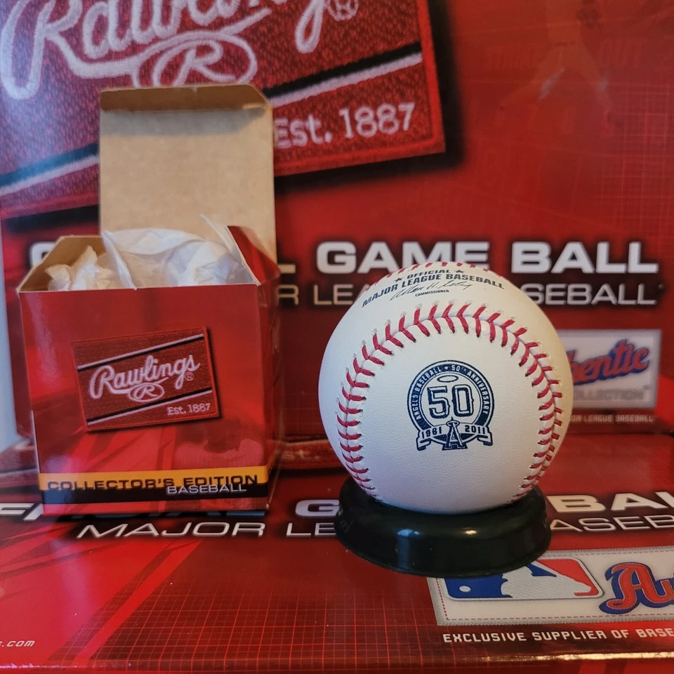 2011 Rawlings Angels 50th Anniversary official major league Baseball ROMLBLAA50 - Изображение 1 из 1