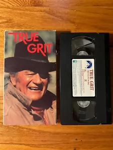 True Grit (VHS, 1989)(Western) John Wayne, Glen Campbell, Kim Darby! - Picture 1 of 3
