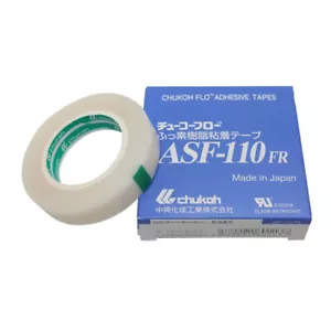 Soft White Heat-resistant PTFE Film Adhesive Tape Chukoh ASF-110FR 0.18x13mmx10m - Picture 1 of 4