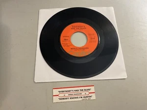 MERLE HAGGARD - EVERYBODY'S HAD THE BLUES 7" VINYL 45 RPM JUKEBOX CAPITOL 3641 - Picture 1 of 2