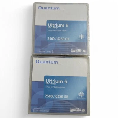 QUANTUM MR-L6MQN-01 LTO ULTRIUM 6 BACKUP TAPE CARTRIDGE 2 Pcs - Image 1 of 2