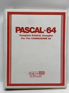 Pascal - 64 Pascal manuale raccoglitore compilatore - software Commodore C64 Abacus - Foto 1 di 8