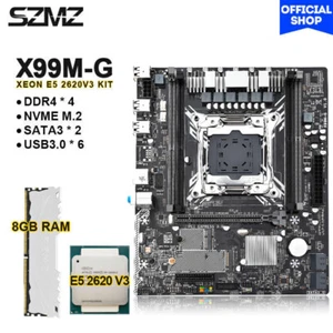 SZMZ X99 M-G Motherboard Kit mit E5 2620 V3 & 1*8GB PC DDR4 RAM Unterstützung USB3.0 - Bild 1 von 7
