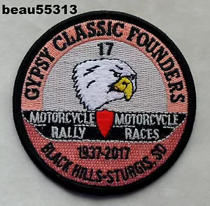⭐STURGIS JACKPINE GITANO CLÁSICO FUNDADORES 2017 HARLEY RALLY CHALECO CHAQUETA PARCHE - Imagen 1 de 1
