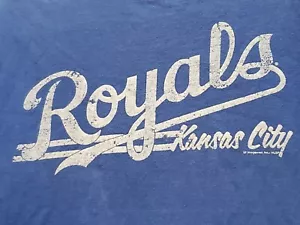 Kansas City KC Royals MLB Genuine Merchandise Logo Baseball T-Shirt Adult M - Picture 1 of 8