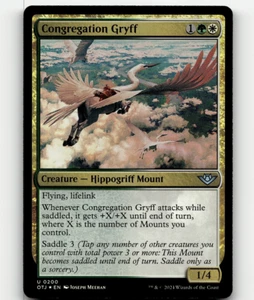 FOIL - MTG Congregation Gryff 200 - Outlaws of Thunder Junction - Picture 1 of 1