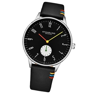 Orologio Stuhrling 4026 Uomo e Donna Giappone Quarzo 42mm Multicolore Lancette Large N - Foto 1 di 2