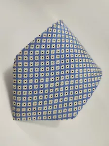 Nautica Silk Men's Neck Tie - Light Blue with White Floral Pattern Design - Picture 1 of 3