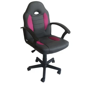 Schreibtischstuhl höhenverstellbar Daytona Junior Anthrazit-Pink Drehstuhl für - Bild 1 von 3