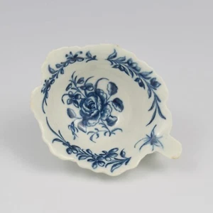 Rare First Period Worcester Porcelain Butter Boat Rose & Running Border c.1760 - Picture 1 of 11