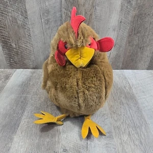 Folkmanis Plüsch rote Henne Handpuppe braun Huhn realistisch Bauernhof Folktails Henne - Bild 1 von 8