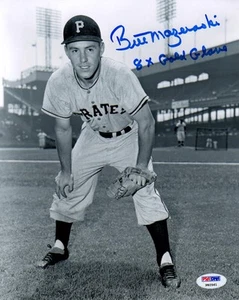 Bill Mazeroski SIGNED 8x10 Photo + 8 x Gold Glove Pirates PSA/DNA AUTOGRAPHED - Picture 1 of 1