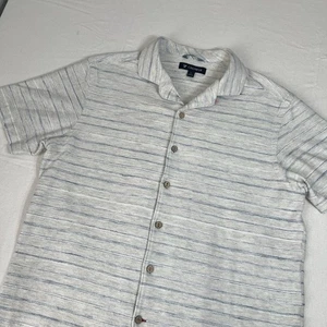 Camicia uomo Cremieux manica corta con bottoni taglia grande cotone pesante 100% - Foto 1 di 9