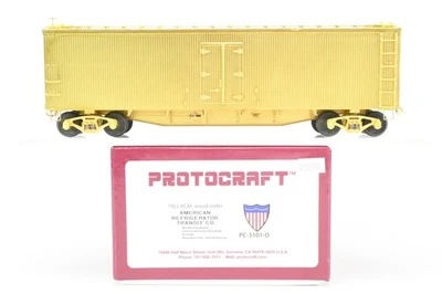 Calcomanía frigorífica de madera O Brass Protocraft ART American Refrigerated Transit 1922 AC&F Foto 1 de 4
