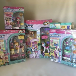 Shopkins Happy Places Serie Equitazione Set Alci Giocattoli Lotto Da Collezione - Foto 1 di 12