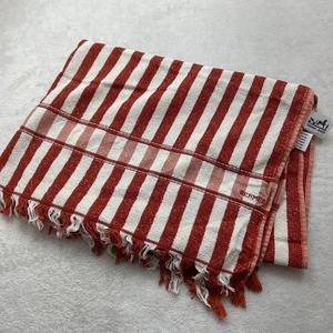 Telo mare HERMES Paris cotone a righe 130 cm x 80 cm usato senza scatola - Foto 1 di 13