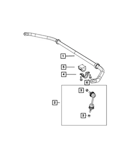 Genuine Mopar Stabilizer Bar Link Kit 68231479AA - Picture 1 of 2