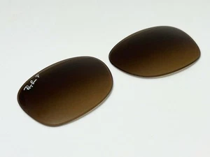 New RAY-BAN Replacement Lenses Wayfarer RB2132 Polarized Brown Grad 52mm Glass - Picture 1 of 6