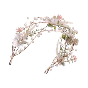 Accesorios para el cabello adornos mujer tocado novia bandas para damas de honor - Imagen 1 de 12