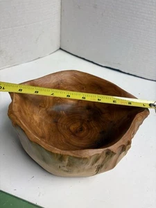 Vintage Burl Wood Maple Bowl Sculpture - Picture 1 of 21
