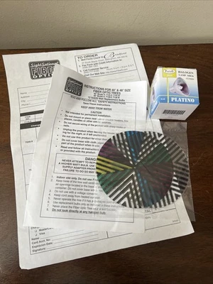 COLOR WHEELS ONLY & Bulb~Vtg Bradford Sightsational Fiber Optic Christmas Tree - Image 1 of 3