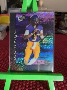 2024 Leaf Metal Collective Press Pass 2000 Purple Shimmer Malachi Zeigler Auto /6 - Bild 1 von 6