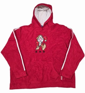 Grumpy Fleece Hoodie Mens Size XL Red Disney Hooded Sweatshirt - Picture 1 of 10