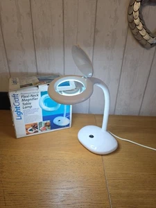 Lightcraft Compact Flexi Daylight LED Table Magnifier Work Lamp - Boxed - Picture 1 of 14