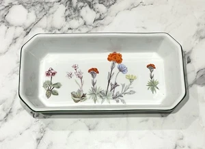 Deshoulieres Lourioux Wildblumen rechteckig Relish/Servierschale Made in France - Bild 1 von 7