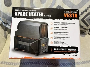 VESTA Self-Powered Indoor Space Heater and Stove (Compact, Off-Grid, Emergency) - Picture 1 of 3