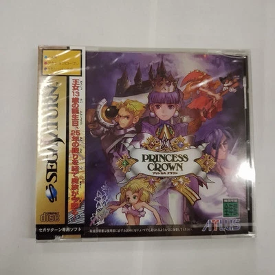 PRINCESS CROWN Sega Saturn Software Japan Import Free shipping FedEx DHL - Image 1 of 2