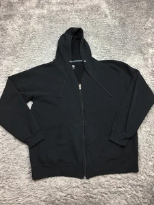 Athletic Works Jacket Mens Size Large (42-44) Black Full Zip Cotton Blend - Picture 1 of 13
