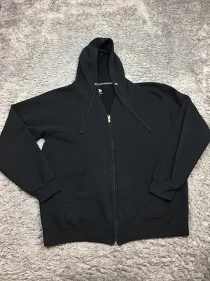 Athletic Works Jacket Mens Size Large (42-44) Black Full Zip Cotton Blend - Image 1 of 4