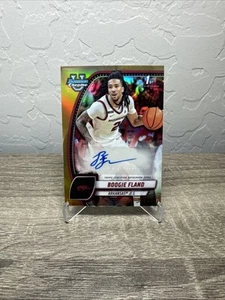 2024-25 Bowman Cromo Università Boogie Fland Oro Rifrattore Auto /50 #11 - Foto 1 di 1