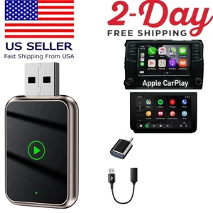2 in 1 Android Auto Wireless Adapter Wireless CarPlay Adapter Plug Play Radio-US - Picture 1 of 8