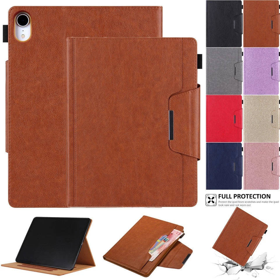 Leather Folio Stand Case For iPad (A16)/10th 9th 8th 7th 6th 5th Gen 10.2"/9.7" - Image 1 of 4
