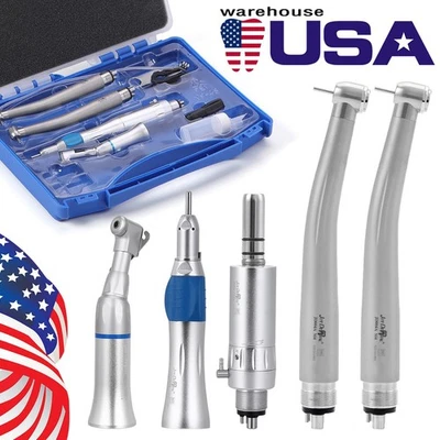 JOY DENTAL 1 Set Estilo Dental 4 Agujero Alta y Baja Velocidad /Kit de Pieza de Mano de