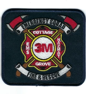 *RARE* 3M Cottage Grove MN Minnesota Emergency Squad Fire & Rescue patch - NEW! - Picture 1 of 1